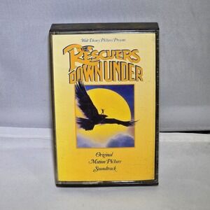 Vintage 1990 Walt Disney The Rescuers Down Under Cassette Tape